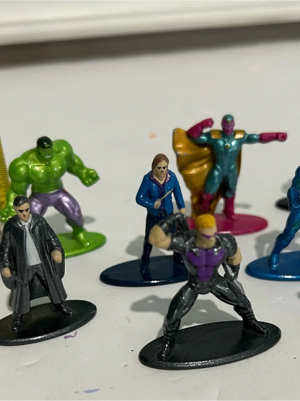 Jada Marvel /DC Comics Nano Metalfigs Mini-Figures Lot of 9 Hulk  Figurines